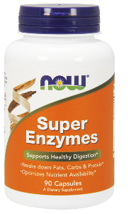 NOWÂ® Super Enzyme tablets are a comprehensive blend of enzymes that support healthy digestive functions..